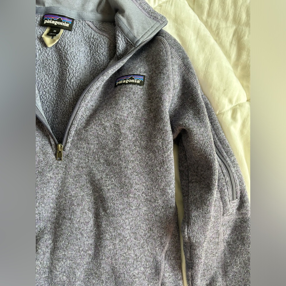 PURPLE PATAGONIA BETTER SWEATER 1/4 ZIP